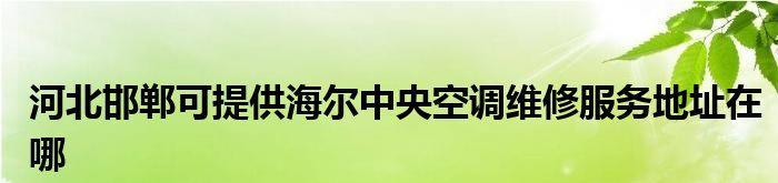 邯郸中央空调保养维修价格一览（了解邯郸中央空调保养维修的成本与效益）